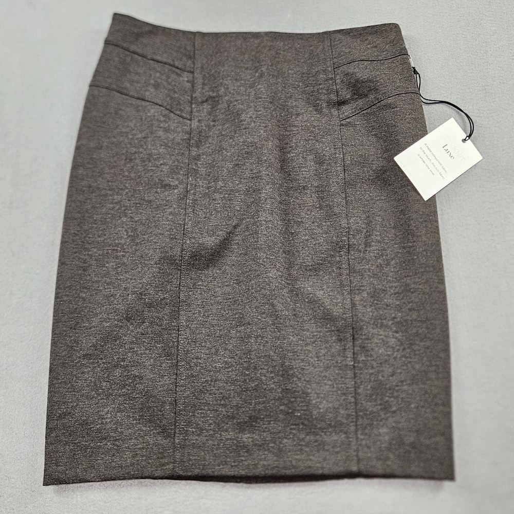 New York & Company CityKnit Luxe‎ Pencil Skirt Womens Sz 2 Polyester Stretch NEW